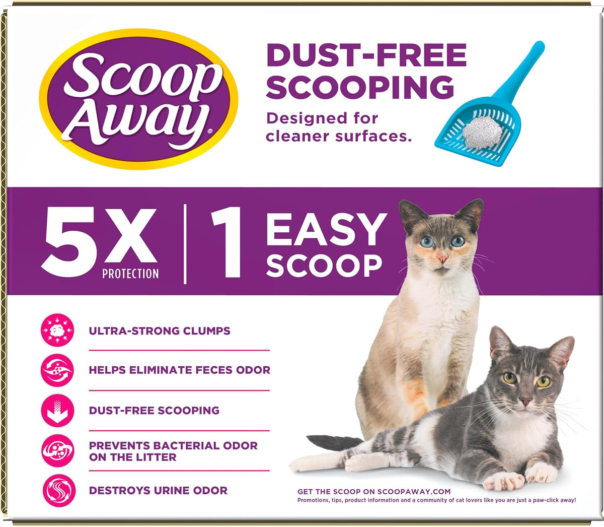 Scoop Away Advanced Multi Cat Clumping Cat Litter, 18.5lb, 2Pk