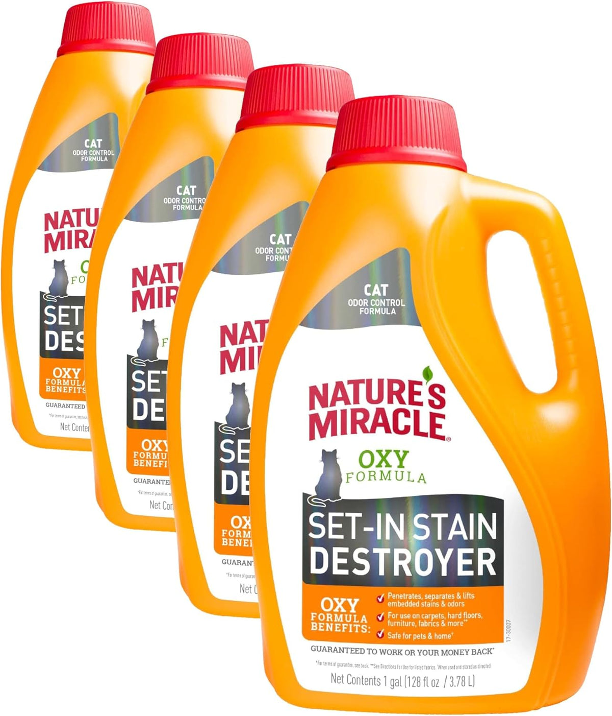 Nature's Miracle Oxy Set-In Stain Destroyer, Cat Odor Control, 1 gal