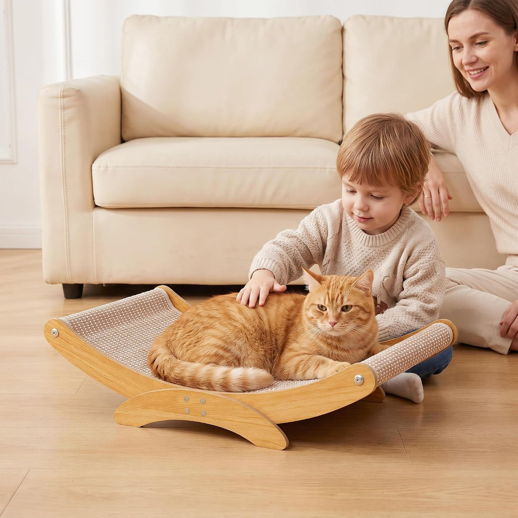 Cat Scratcher Bed for Indoor Cats, 23.6" Large Sisal Cat Scratching Board