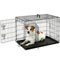 Sweetcrispy 36 Inch Dog Crate, Medium Dog Cage, Foldable Puppy Pet Kennel