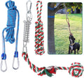 HOPET Dog Outdoor Bungee Hanging Toy, Tether Tug of War Toys for Medium to Large Dog to Exercise, Durable Interactive Tu
