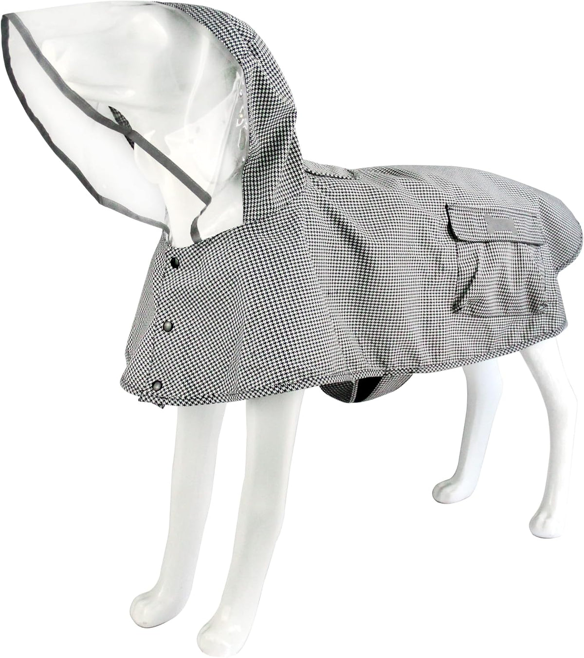 Waterproof Dog Raincoat, Adjustable Reflective Lightweight Pet Rain Clothes with Poncho Hood (Medium, Yellow)