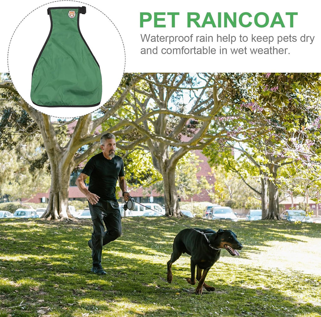 PET Dog Belly Protector Waterproof Chest Apron Adjustable Green