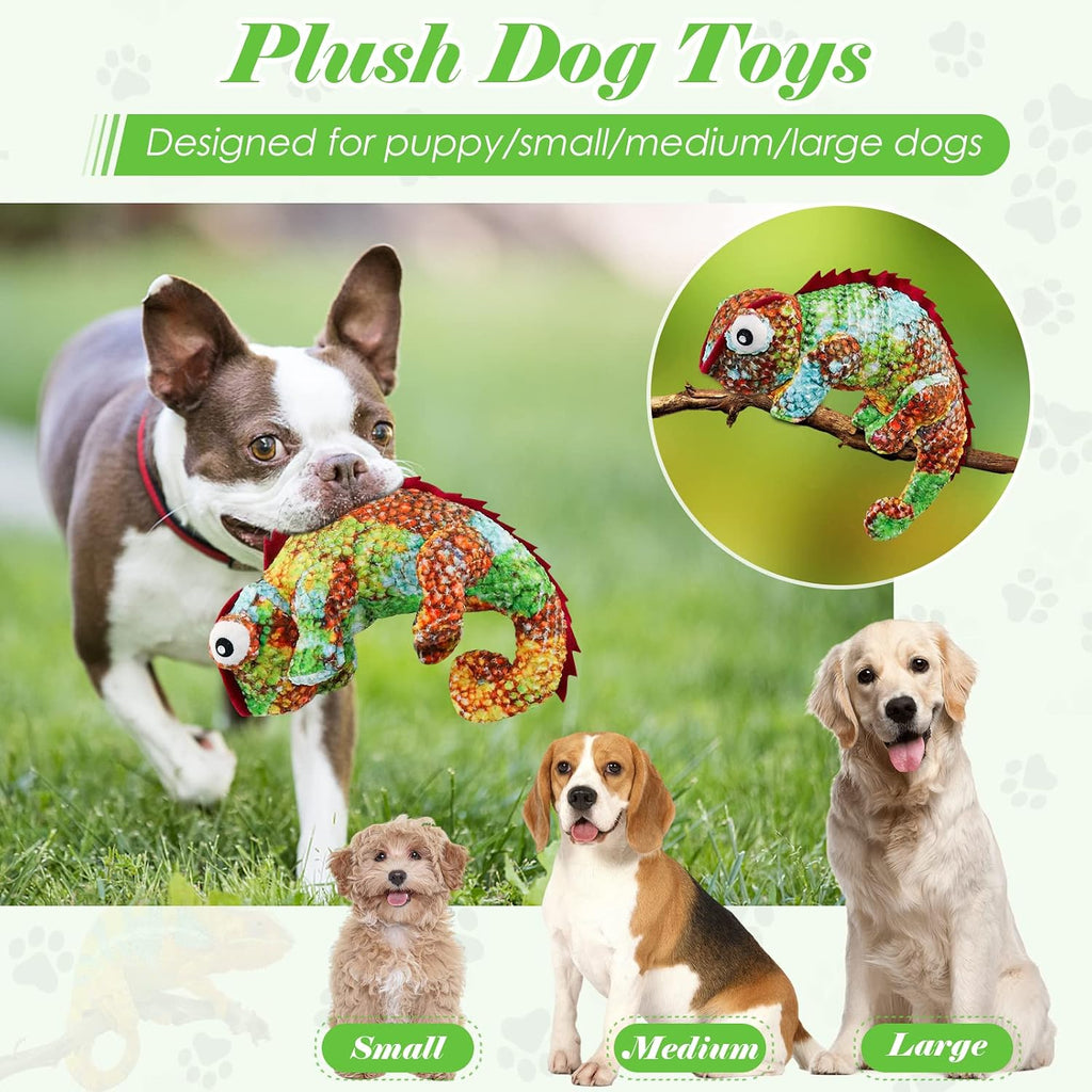 Fuufome Squeaky Plush Dog Toys for Small, Medium, Large Breeds