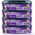 Jumbo 4-Pack Cat Litter Refill Bags Cartridge,96 total ft