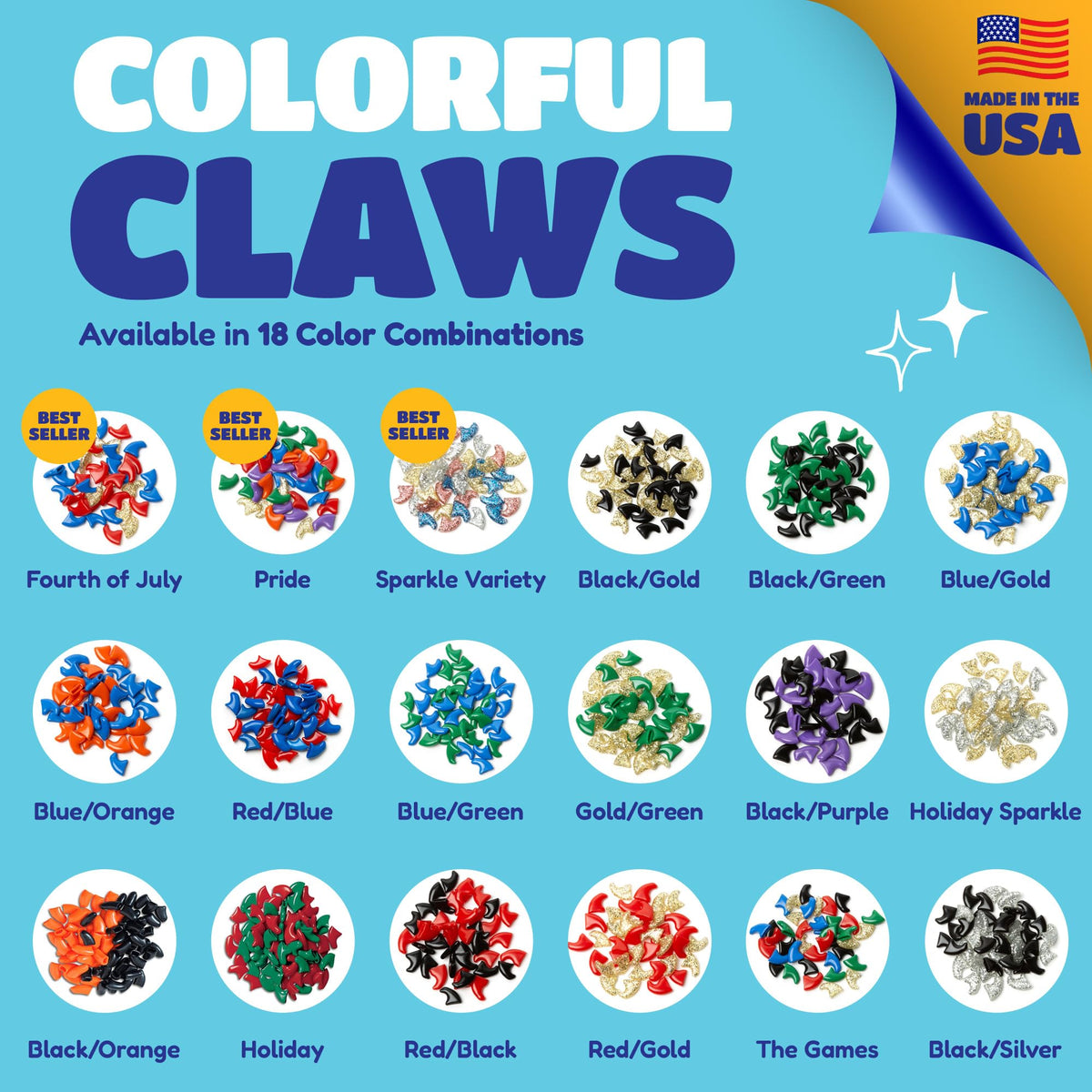 Soft Claws Nail Caps for Medium Cats, 40 Caps, Clear