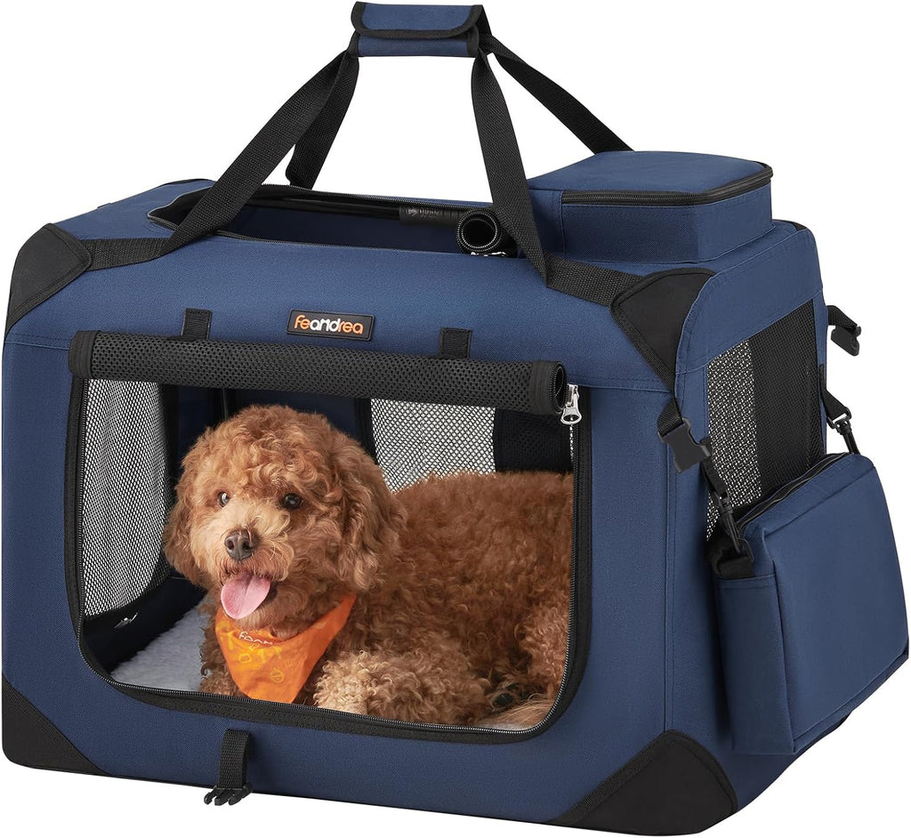 Feandrea Collapsible Dog Crate, Portable Pet Travel Crate, 30 Inches