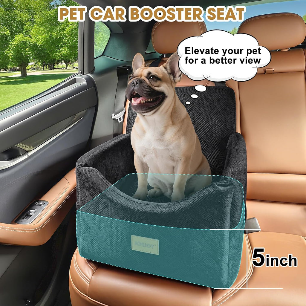 JOEJOY Dog Car Seats for Small Medium Dogs Under 35lbs, Dog Booster Seat with Detachable Washable Cover and Cushion, Mem