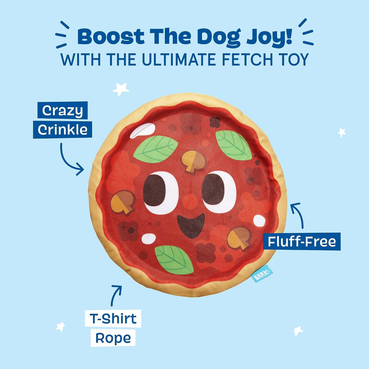 BarkBox Signore Pizza Face Interactive Dog Toy
