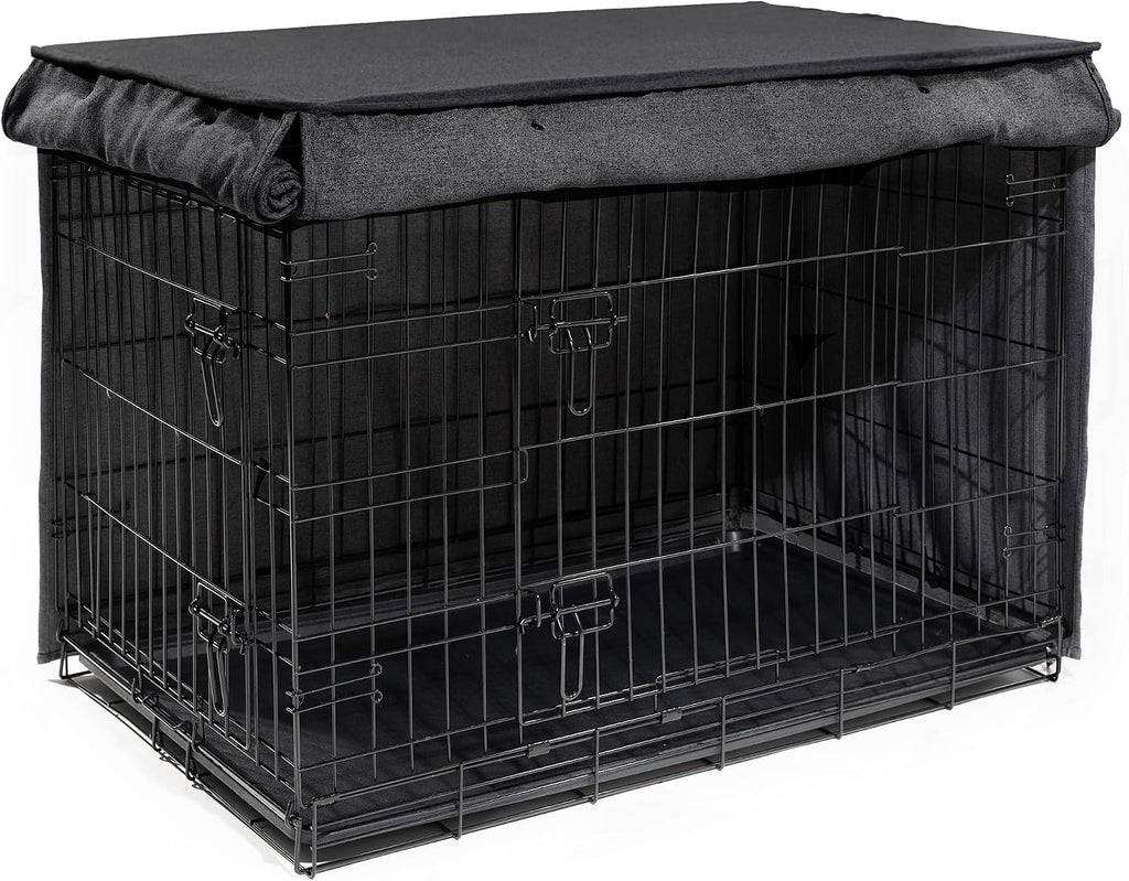 Friends Forever Metal Dog Crate Cover – 36.75" L x 23.75" W x 25" H