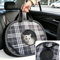 Pop Up Soft Sided Cat Carrier, Collapsible Portable Travel Bag for Cats Up to 15 lbs, Breathable Mesh Ventilation