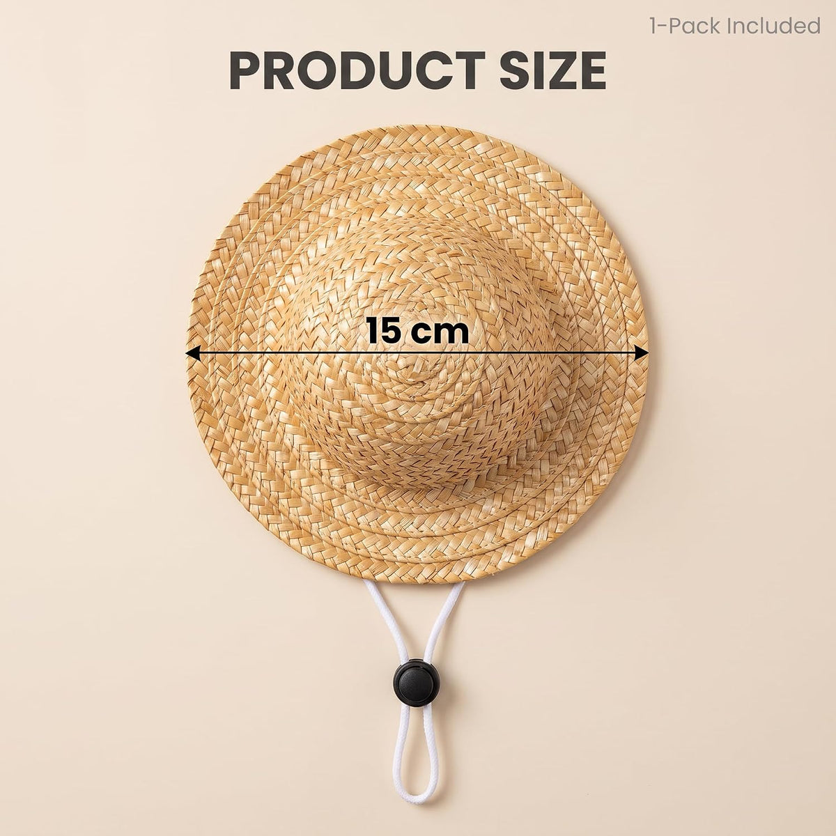 1Pc Novelty Summer Adjustable Pet Dog Outdoor Straw Hat Puppy Small Kitty Cat Sunhats Dog Hat
