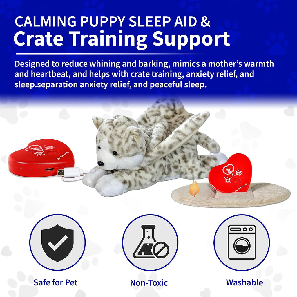 Pet Fit For Life Stuffed Animal with Rechargebale Heartbeat for Cats