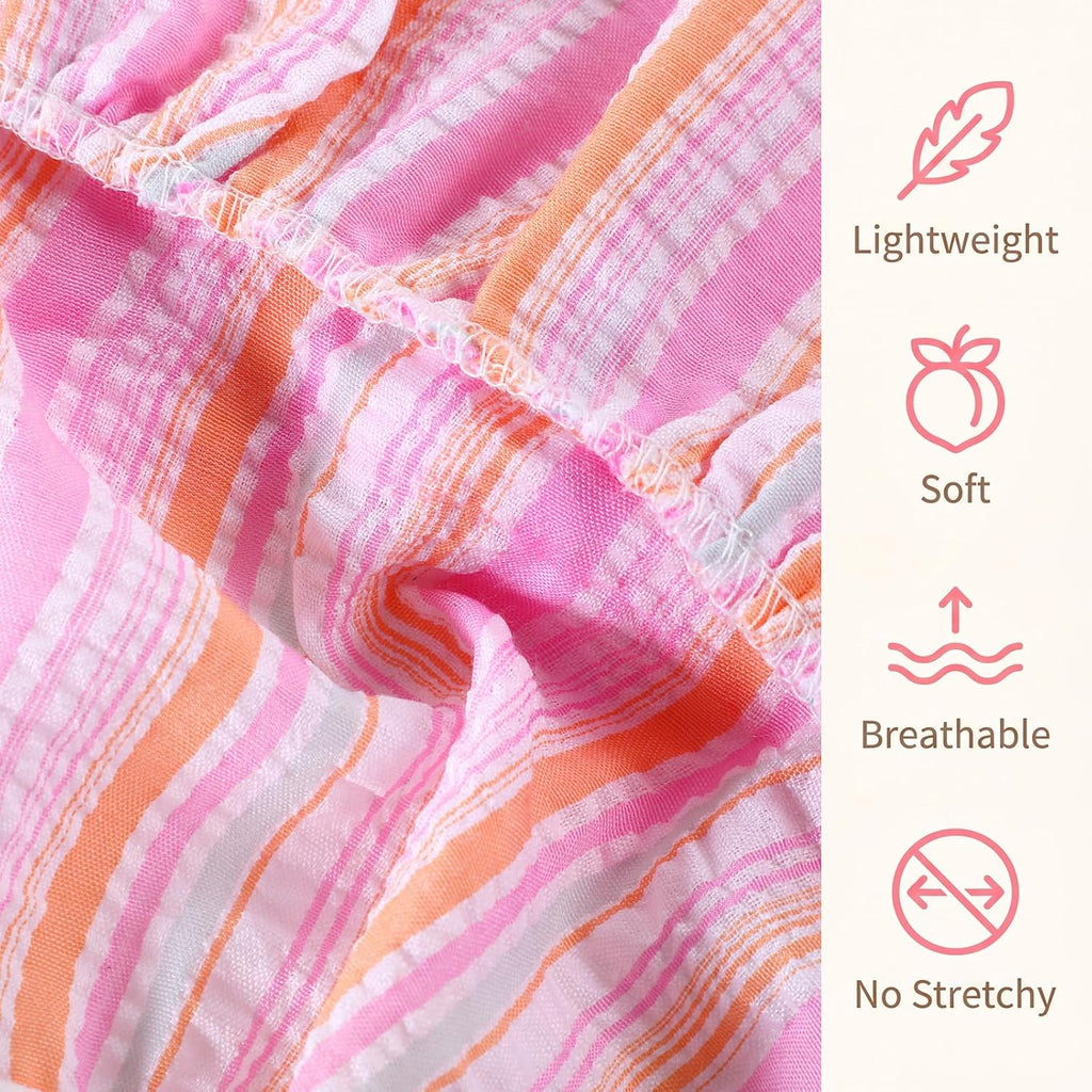 Small Dresses for Dogs, 2 Pcs Sweet Bowknot Pink Dog Dress