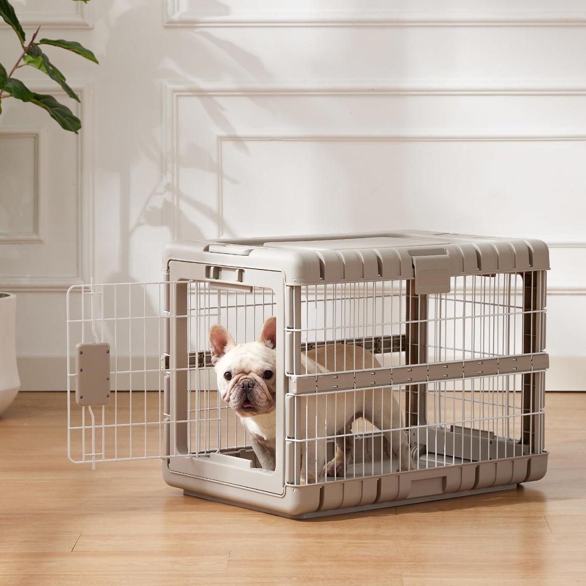ZOMISIA 28" L Collapsible Dog Crate for Dogs, Heavy Duty Dog Kennel Indoor