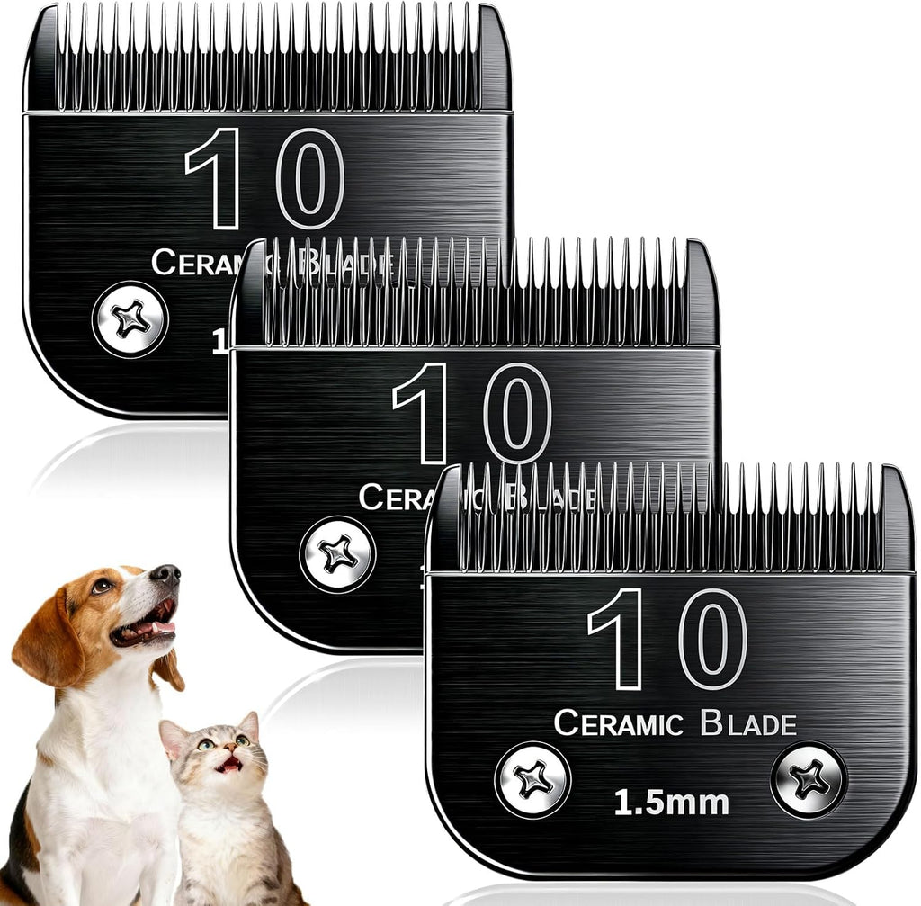 3PCS Wide Blades for Dog Grooming Compatible with Andis Clippers