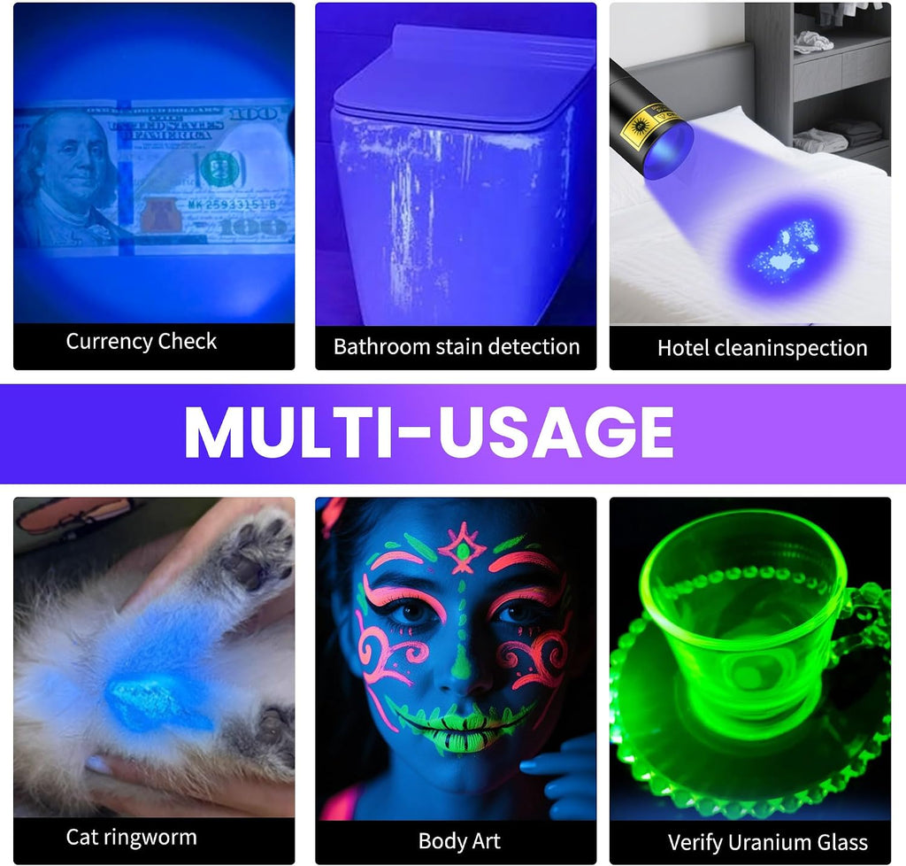 DARKBEAM UV Flashlight 365nm Filtered Black Light Woods lamp Small