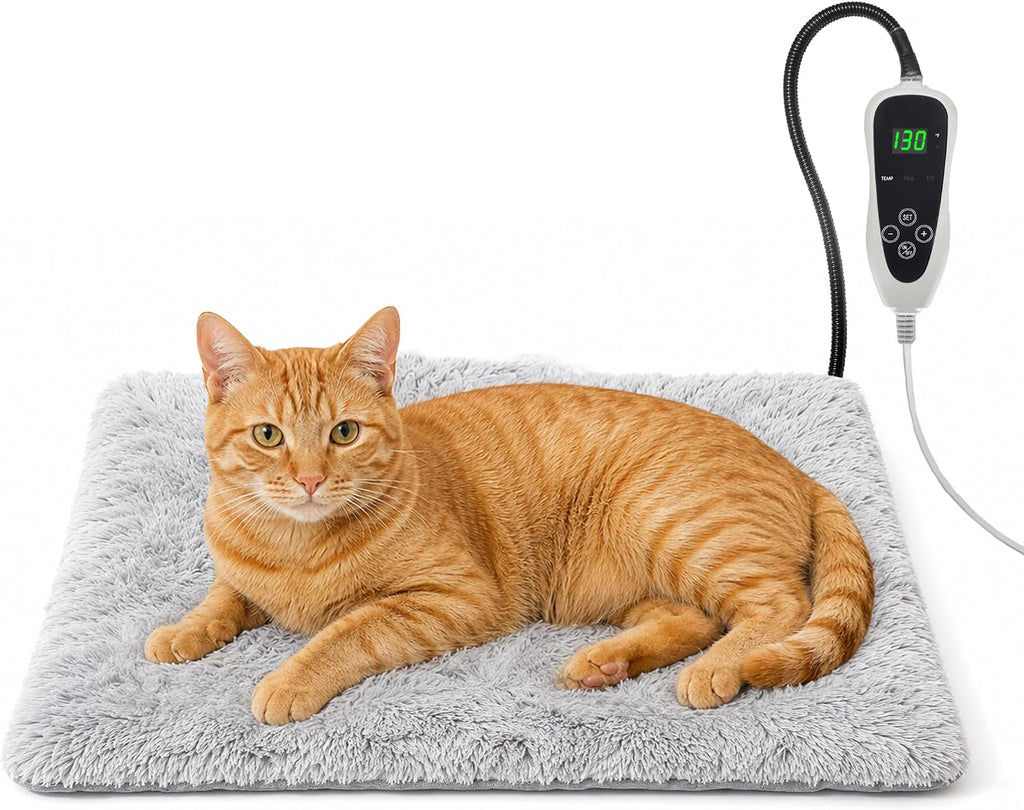 Pet Heating Pad for Cats with Normally Open Function,Heated Cat Bed