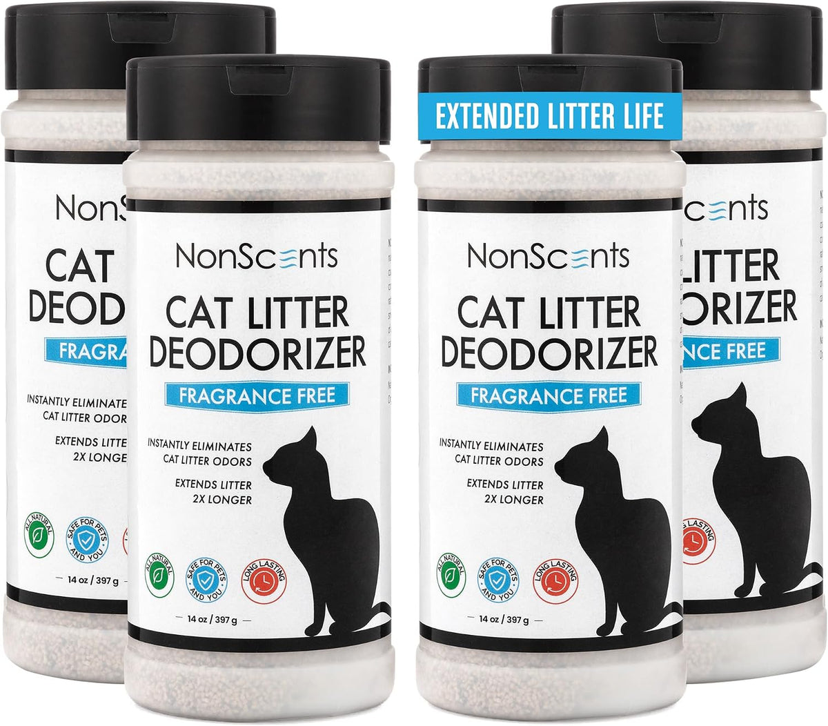 Nonscents Cat litter Deodorizer - Odor Eliminator - 16 ounce