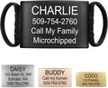 GoTags Slide On Silent Pet ID Tags, Personalized Steel Dog and Cat Tag