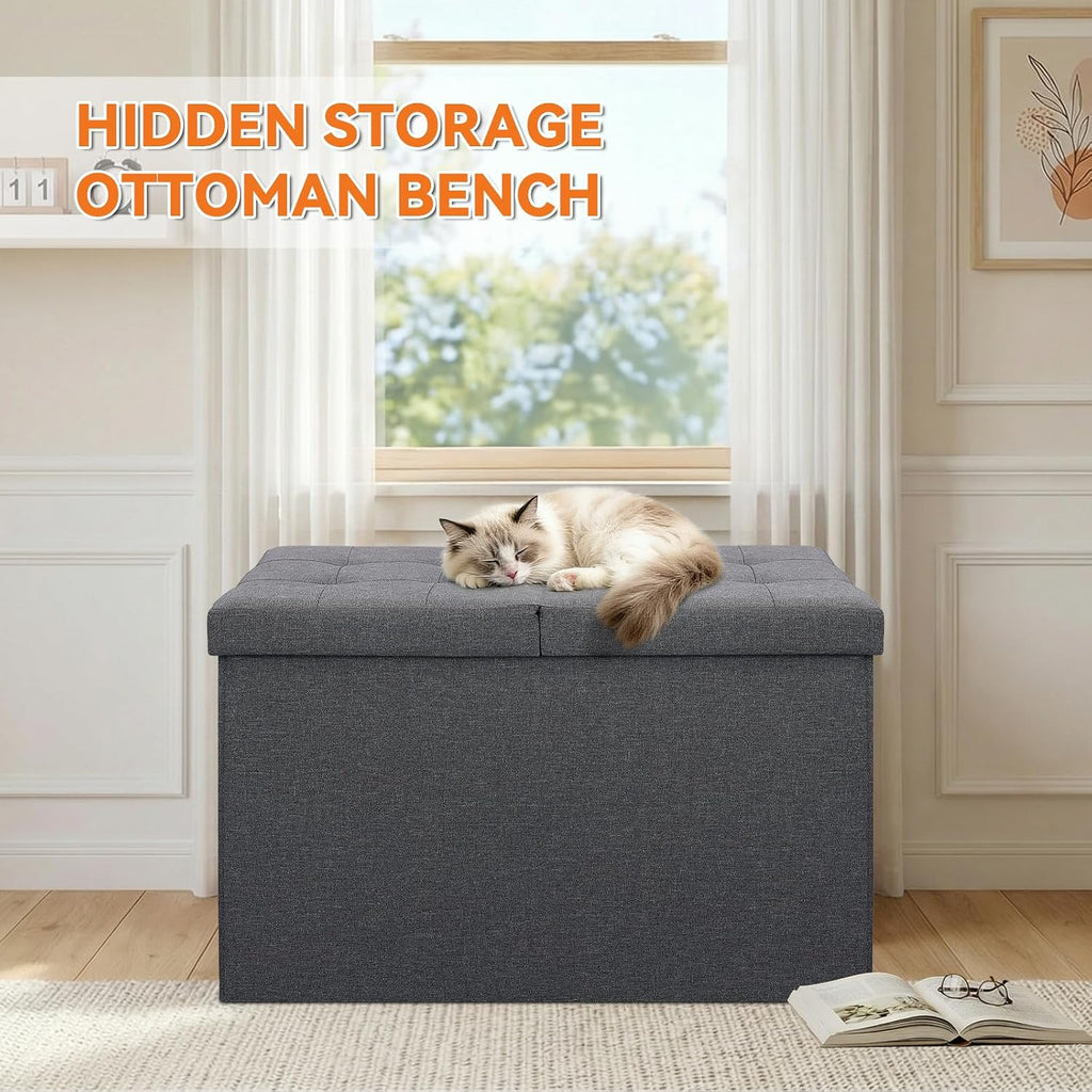 Zerbuger Cat Litter Box Enclosure Furniture for Odor Control,Hidden Cabinet