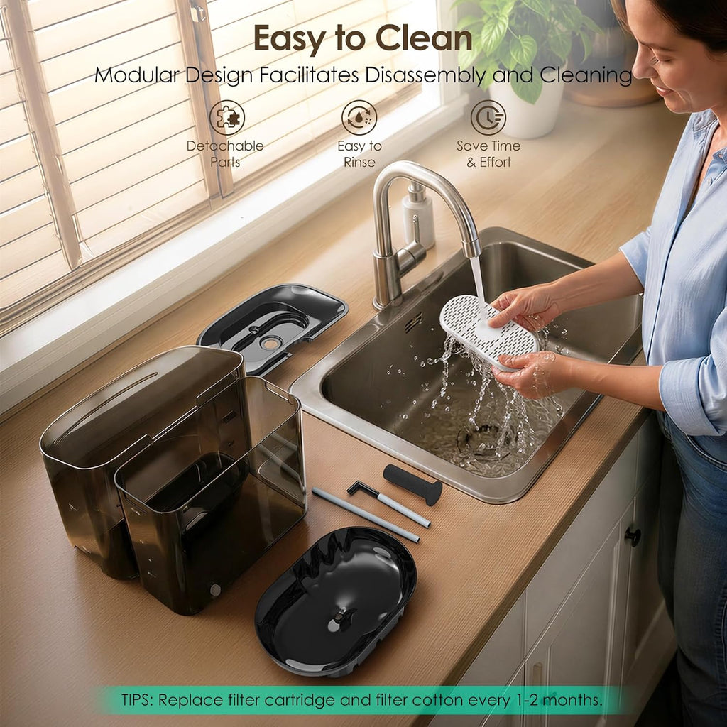 11L/372oz Large Dog Water Fountain, Automatic Dog Water Bowl Dispenser