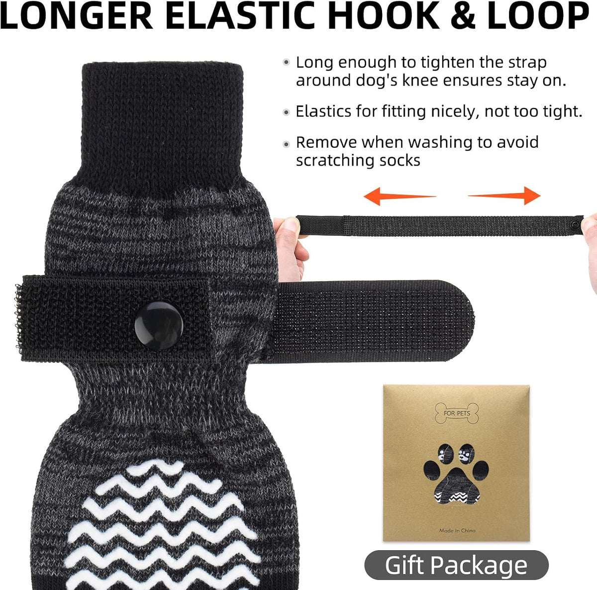PUPTECK Dog Socks to Prevent Licking Paws, Dog Shoes for Hot Pavement