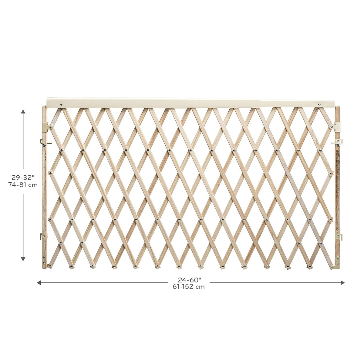 Evenflo Expansion Walk-Thru Room Divider Baby Gate (Natural Wood)