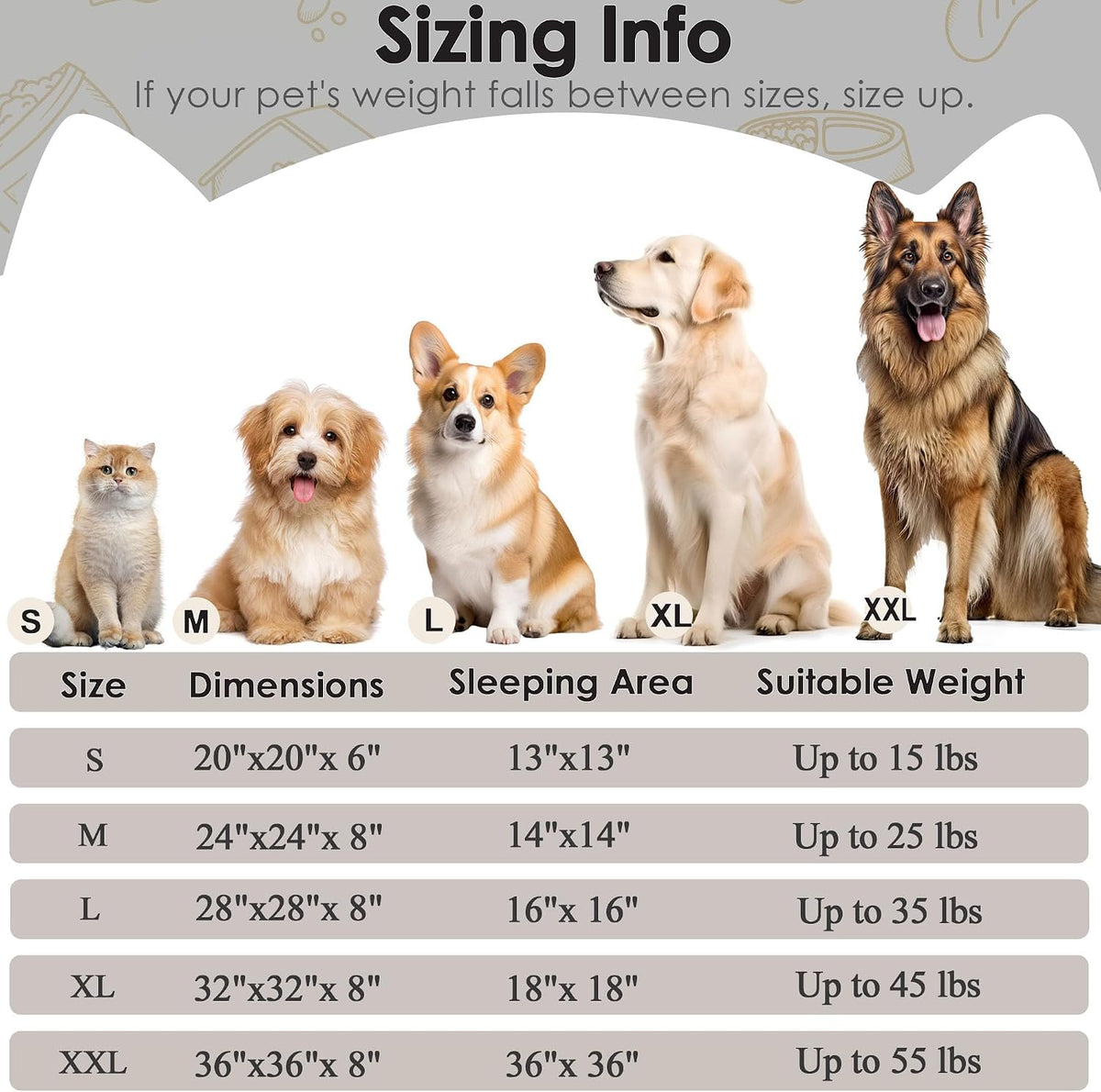 Hoewina Dog & Cat Bed for Indoor Cats, 20in Calming Donut Bed Tie-dye Gray