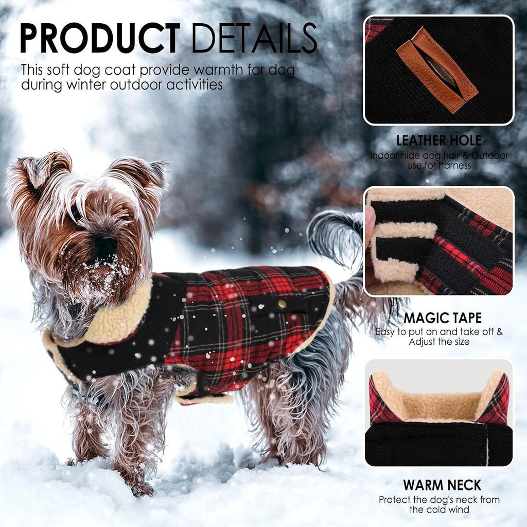 Dog Winter Coats for Small Dogs Puppies, Pet Thick Warm Jacket for Bichon
