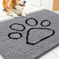 Smiry Dog Door Mat for Muddy Paws, Absorbent Non Slip Dirt Trapper, 30x20