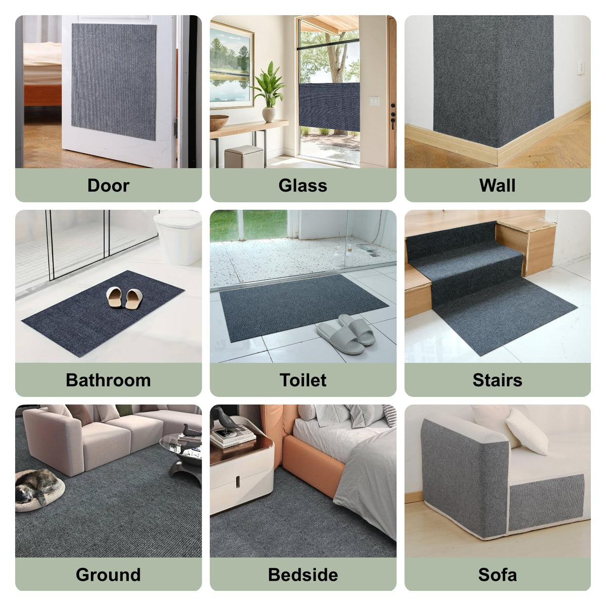 Cat Scratch Couch Furniture Protector, Self-Adhesive Scratch Pad