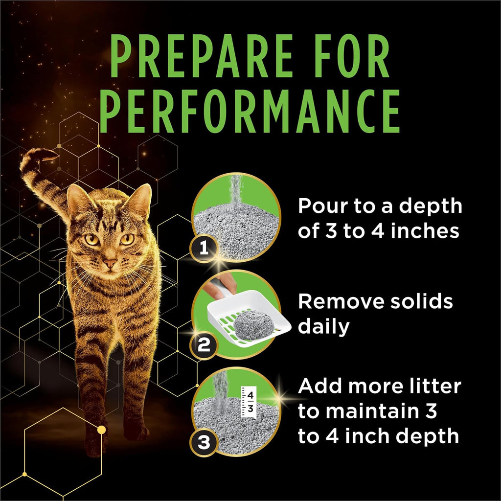 Purina Tidy Cats Performance Plus Active Clean Cat Litter, 22 lb Box | Clumping cat Litter, Active Odor neutralizers wit
