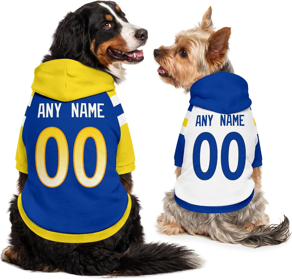 San Francisco Dog Clothes Custom Name Number Jersey Style Hoodie
