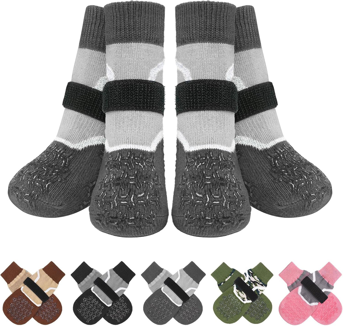 6PCS Dog Socks to Prevent Licking Paws for Hot/Cold Pavement