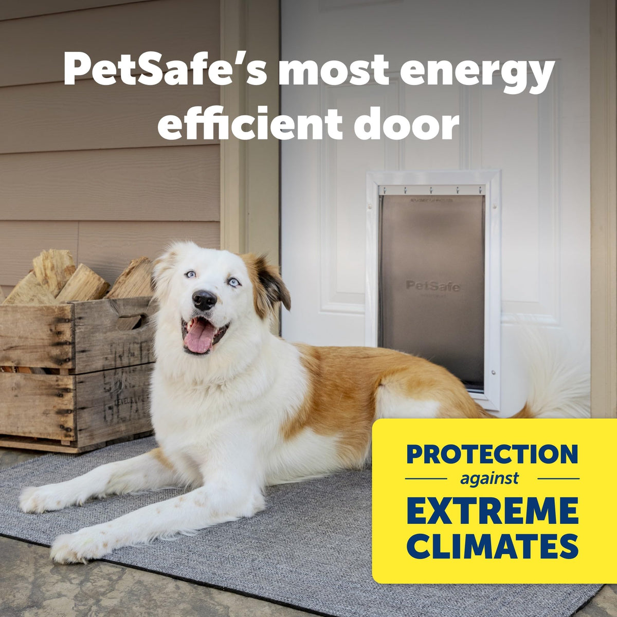 PetSafe Extreme Weather Aluminum Dog Door, 3-Flap Insulated, Large