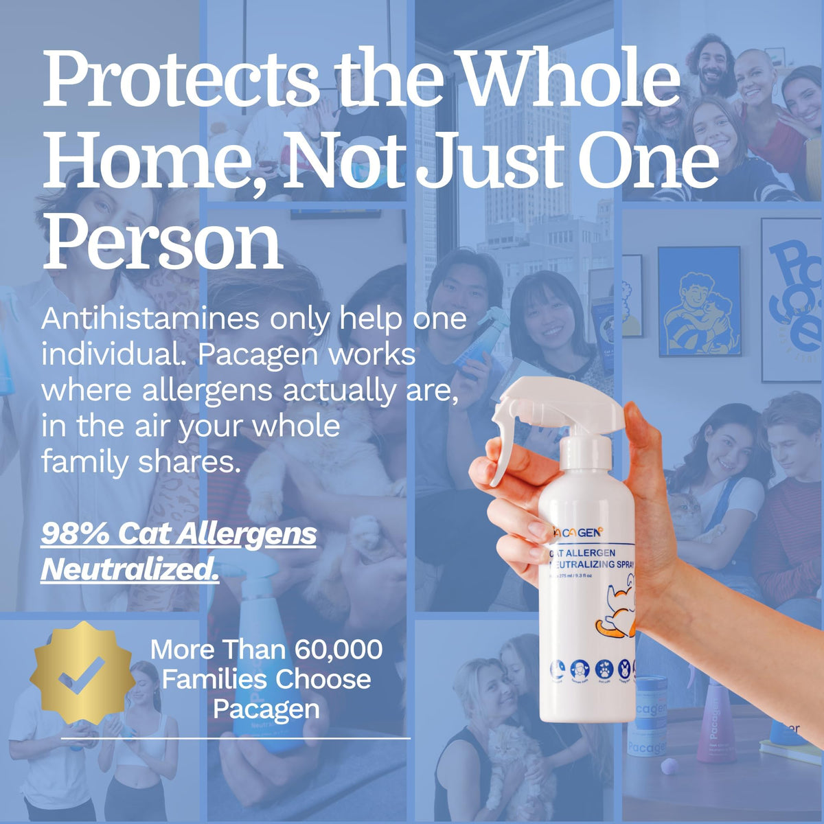 Pacagen Cat Allergen Neutralizing Spray (New Packaging+Scent Coming Soon)