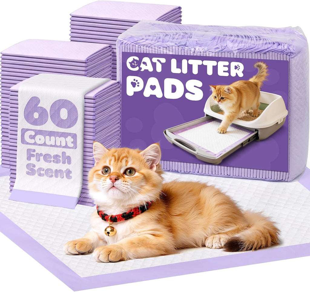 Powools Cat Pee Pads, 900g Absorbency, 12 x 17.5", 40 Count, Fresh Scent