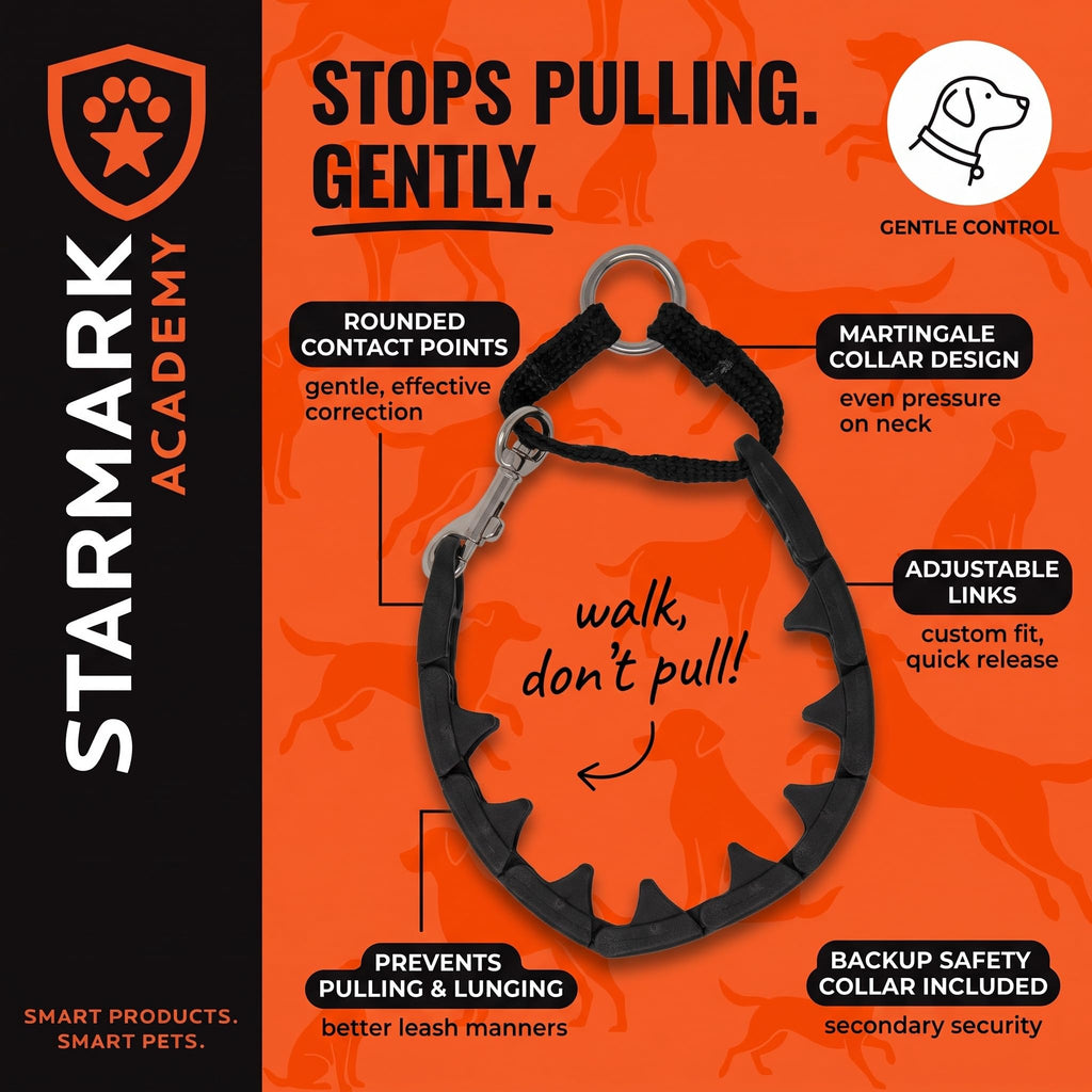Starmark Pro-Training Dog Collar Large 21-inch, Humane No-Pull
