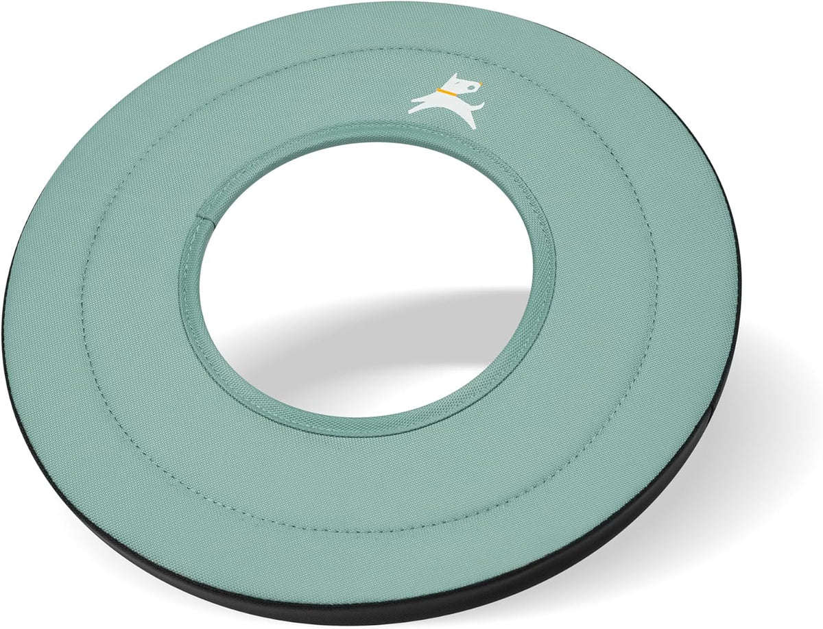 OllyDog Super Flyer Dog Flying Disc – Floating Fetch Toy for Water Play, Soft Eco-Friendly Recycled Fabric, Gentle on Te