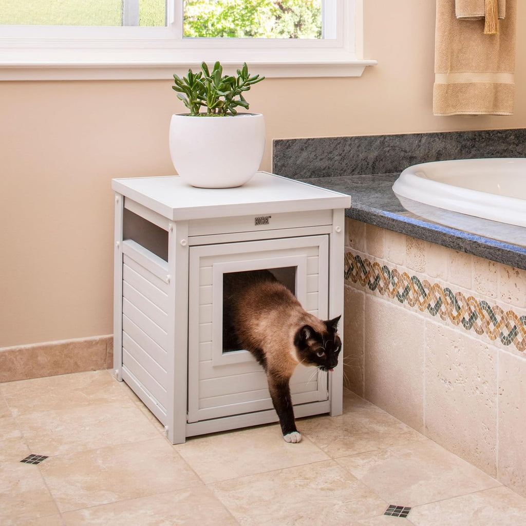 New Age Pet® ECOFLEX® Litter Loo® Enclosure, Standard, Antique White