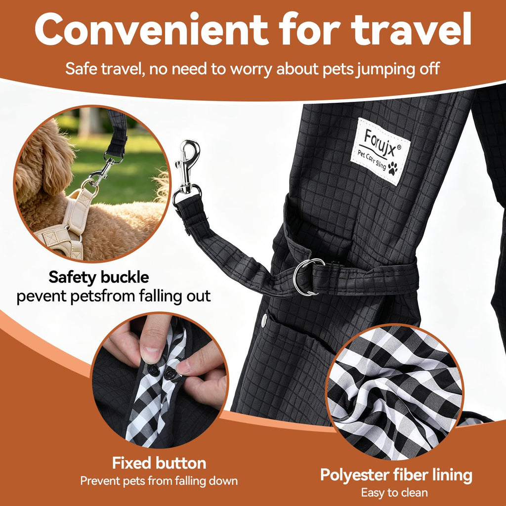 Dog Sling Carrier, Lightweight Breathable Puppy Carrier for Small Dogs&Cats