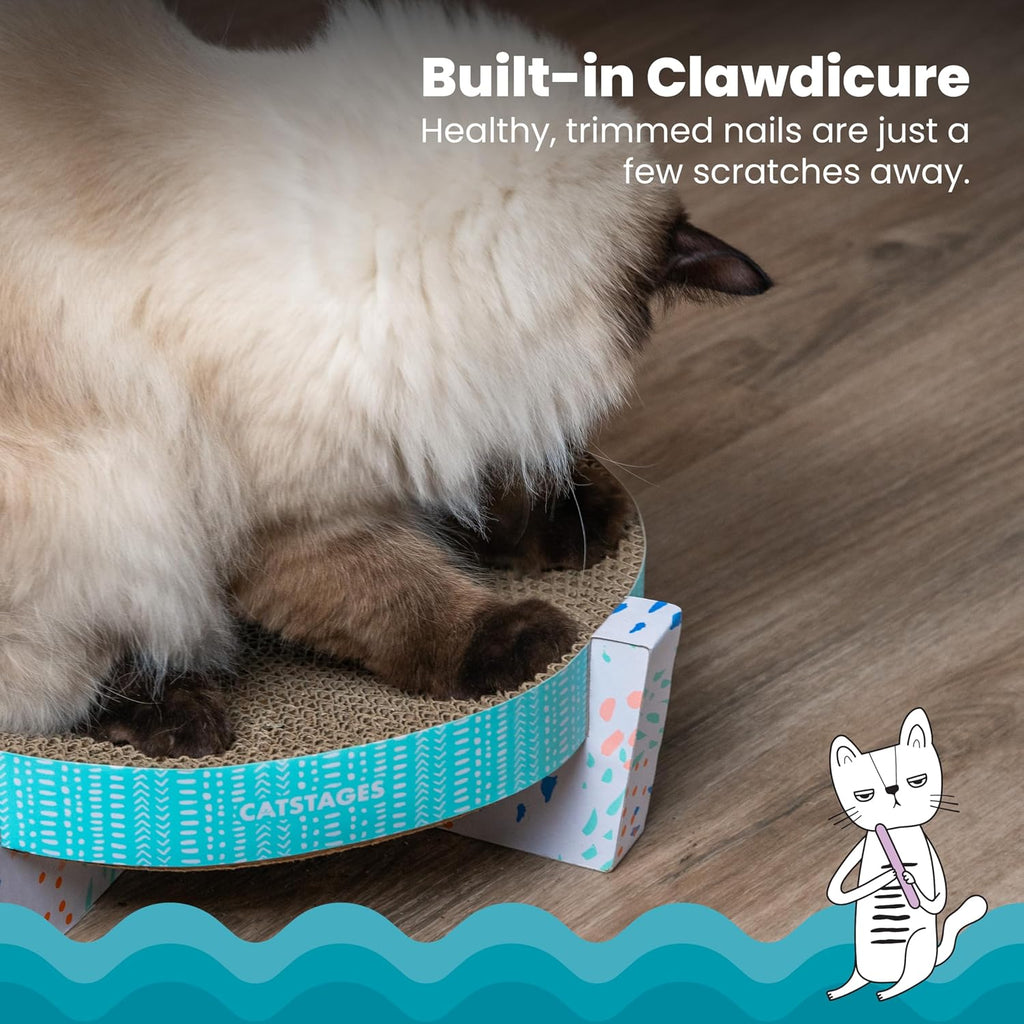 Catstages Scratch, Snuggle & Rest 2-in-1 Cat Scratcher & Lounger, 13.4"