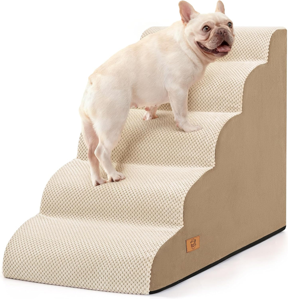 Dog Stairs for Small Dogs & Cats,3 Steps Non-Slip Pet Ramp for Couch,15.7"H