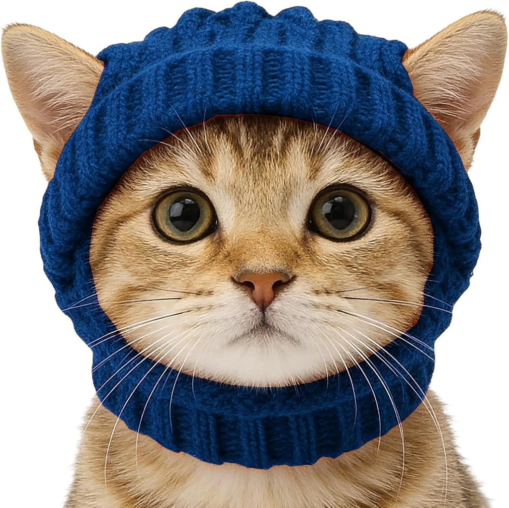 Knitted Winter Hats for Small Dogs, Dog Winter Hat with Ear Holes
