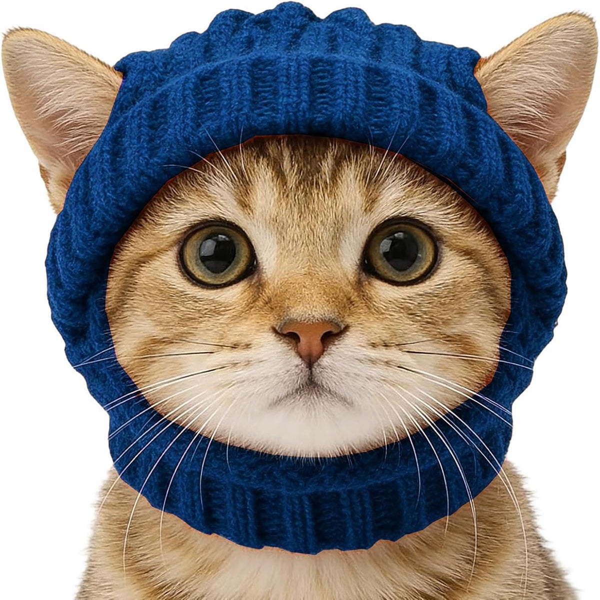 Knitted Winter Hats for Small Dogs, Dog Winter Hat with Ear Holes