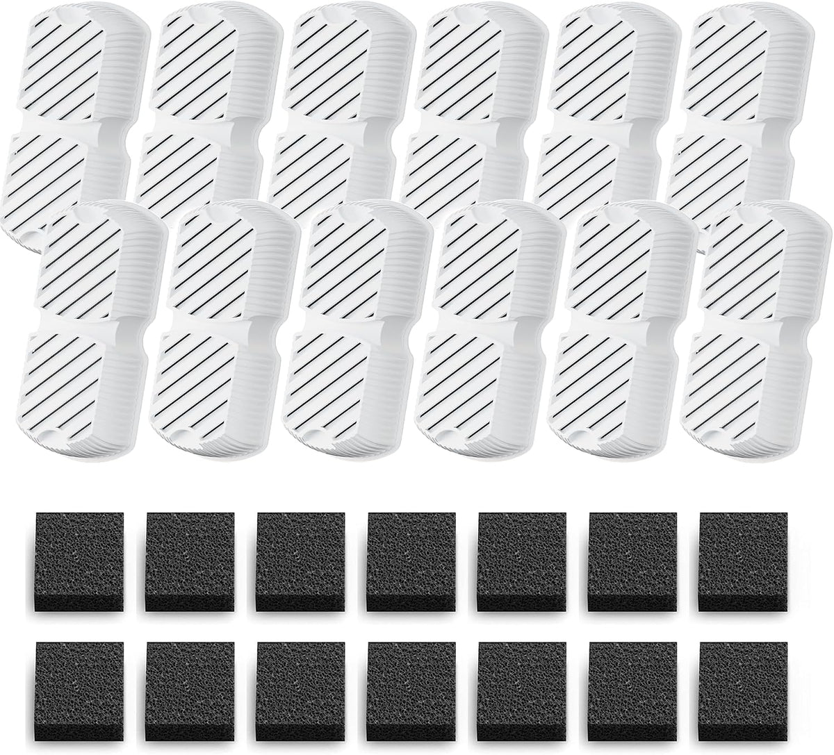 GROOKPET Pet Fountain Filter Replacement: 12 Dog Water Fountain Filters