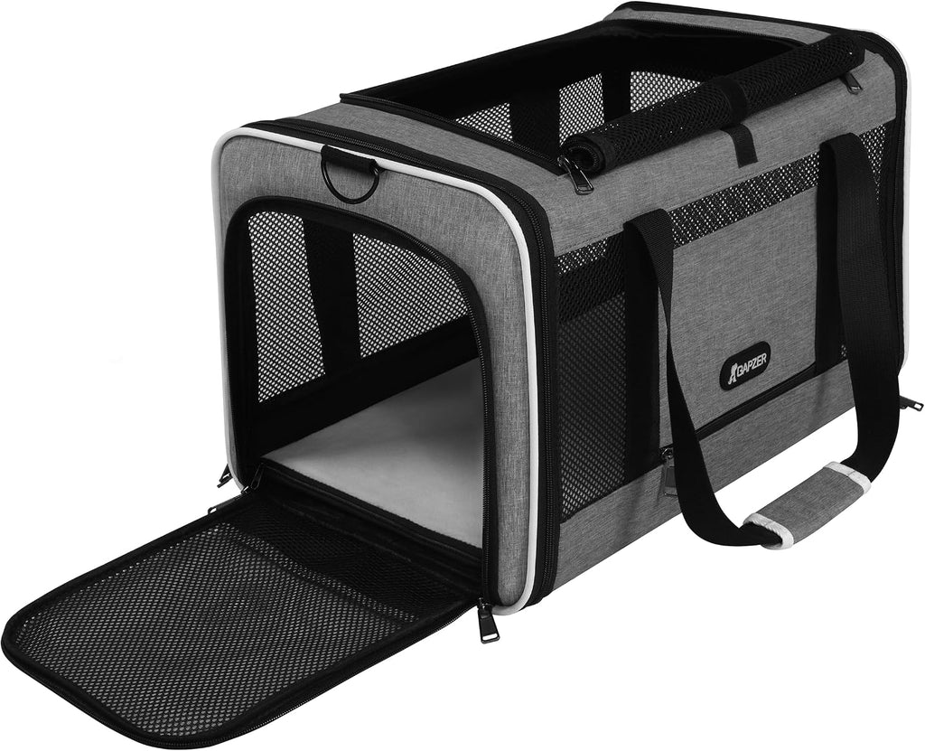 Cat Carrier 18 x 11 x 11 Top Loading Soft Pet Travel Bag Over 15lbs