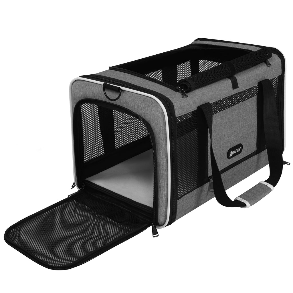 GAPZER Cat Carrier 18x11x11 Top Load, Soft-Sided Pet Travel Bag Over 15 lbs