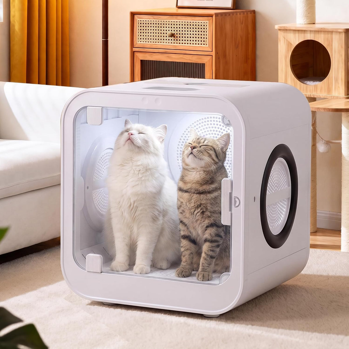 Grepatio Automatic Pet Dryer Box, 70L Pet Dryer for Small Dog and Cat